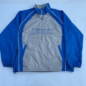 NFL Light Gray and Blue Quarter-Zip Pullover